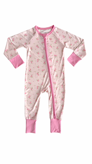 In My Jammers Haven Floral Zipper Romper