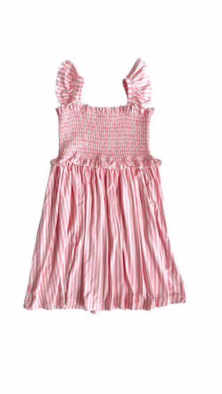 In My Jammers Pink Stripe Smocked Twirl Dress