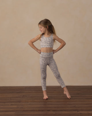 Play by Rylee & Cru Basic Legging - Blue Leopard