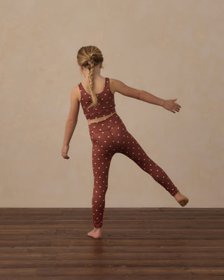 Play by Rylee & Cru Swift Sports Bra - Brick Hearts
Play by Rylee & Cru Basic Legging - Brick Hearts 