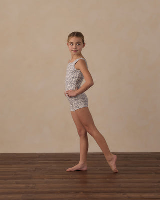 Play by Rylee & Cru Malibu Bodysuit - Blue Leopard