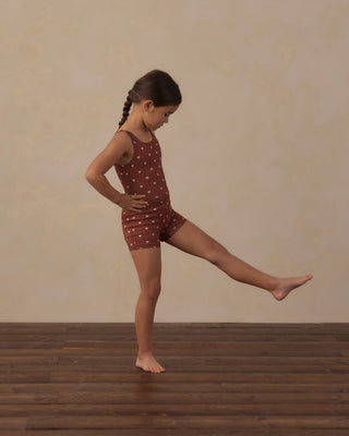 Play by Rylee & Cru Malibu Bodysuit - Brick Hearts