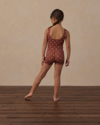 Play by Rylee & Cru Malibu Bodysuit - Brick Hearts