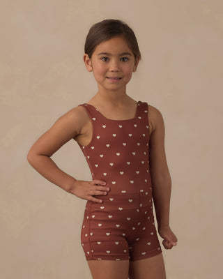 Play by Rylee & Cru Malibu Bodysuit - Brick Hearts