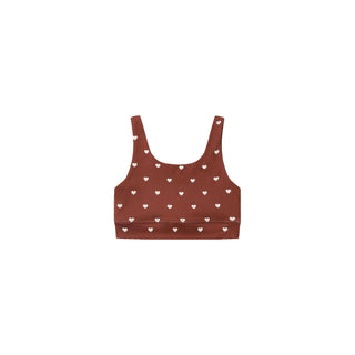 Play by Rylee & Cru Swift Sports Bra - Brick Hearts