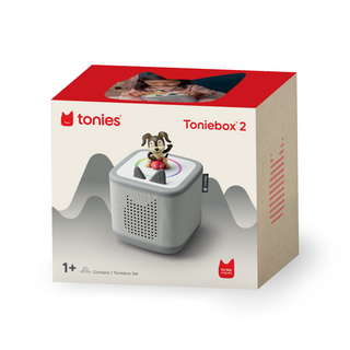 Playtime Puppy Toniebox 2 Starter Set - Moon Gray
Toniebox 2 packaging with tonie figure on a white background