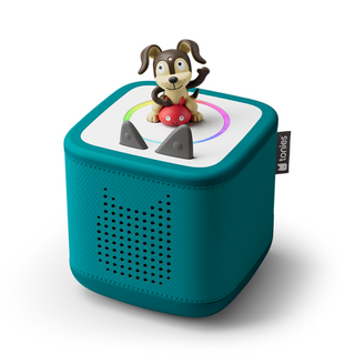 Playtime Puppy Toniebox 2 Starter Set - Tropical Teal
Teal toy with a dog figurine on top on a white background