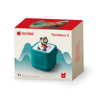 Playtime Puppy Toniebox 2 Starter Set - Tropical Teal
Toniebox 2 packaging with tonie figure on a white background