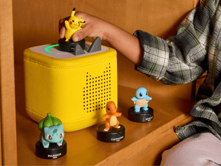 Pokémon Toniebox 2 Starter Set in Lightning Yellow, featuring a colorful toy set with Pokémon-themed Tonies for children.