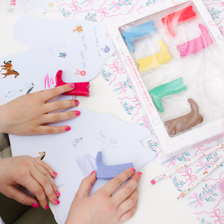 Jollity & Co, Jollity & Co Pony Tales Crayon Set - Basically Bows & Bowties