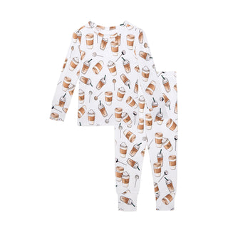 Posh Peanut Coffee Classic Pajama Set
Pajama set with coffee-themed pattern on a white background