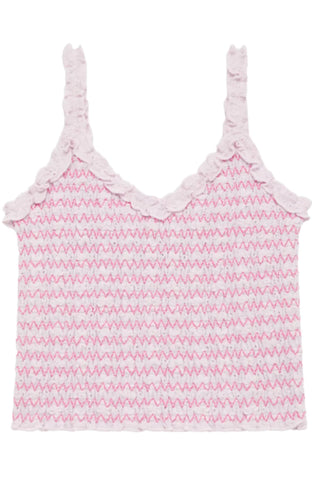 KatieJ NYC Tween Shari Embroidered Top in Baby Pink