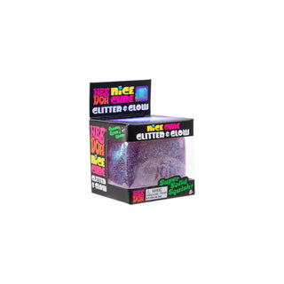 NeeDoh Glitter & Glow Nice Cube
Box of Nice Dox Glitter & Glow product on a white background