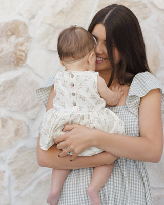 Quincy Mae Skirted Tank Romper - Strawberries