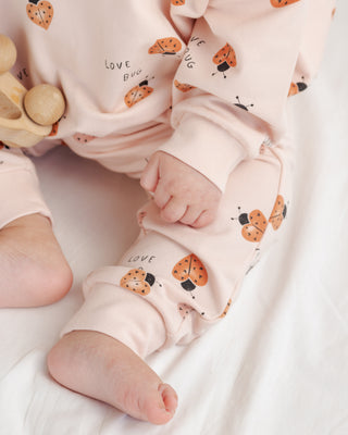 Quincy Mae, Quincy Mae Relaxed Sweatshirt & Sweatpant Set - Love bug, Outfit Sets - Basically Bows & Bowties
