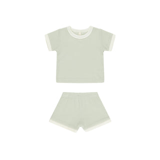 Quincy Mae Waffle Shortie Set - Mint