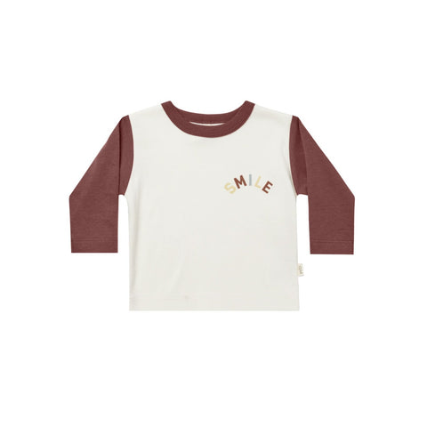Quincy Mae Long Sleeve Pocket Tee - Smile, Quincy Mae, cf-size-12-18-months, cf-size-18-24-months, cf-size-2-3y, cf-type-shirts-&-tops, cf-vendor-quincy-mae, Quincy Mae, Quincy Mae AW23, Quin