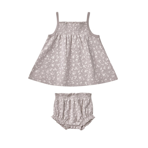 Quincy Mae Smocked Tank + Bloomer Set - Scatter