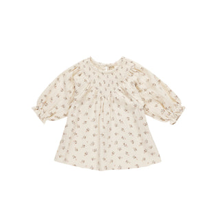 Quincy Mae V Smocked Dress - Holly Berry