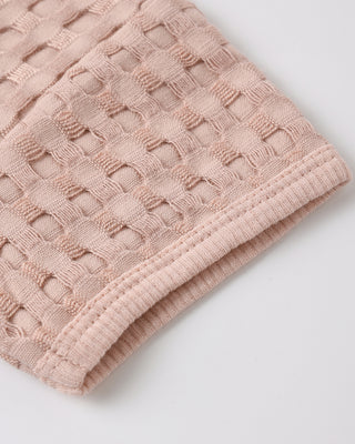 Quincy Mae Jayden 2-piece outfit in blush, featuring a soft, comfortable baby clothing set with a top and bottom.