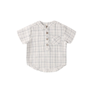 Quincy Mae Jaxson Shirt - Blue Plaid
Plaid shirt on a white background
