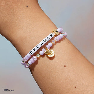 Dreamer Little Words Project Bracelet - Disney Princess: Rapunzel
Bracelet with 'DREAMER' charm on a wrist, Disney logo visible
