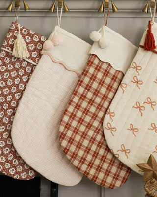 Rylee & Cru, Rylee & Cru Christmas Stocking - Ruby Bows, Stocking - Basically Bows & Bowties