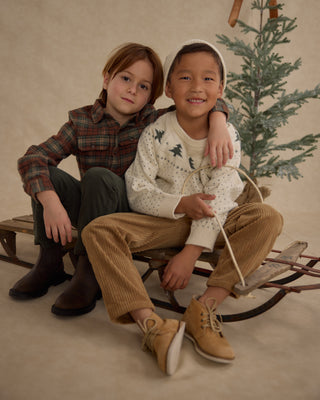 Rylee & Cru, Rylee & Cru Fairisle Sweater - Trees, Sweater - Basically Bows & Bowties