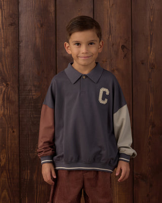 Rylee & Cru Collared Sweatshirt - Color Block