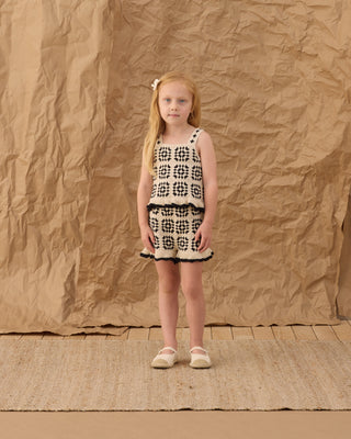Rylee & Cru Kira Set abstract 2-piece outfit for kids, featuring a patterned top and coordinating bottom, in soft pastel colors.