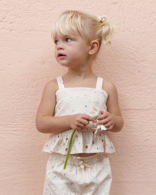 Rylee & Cru Kayli Ivory 2-piece outfit set for kids, featuring a stylish top and matching bottom in a cozy fabric.