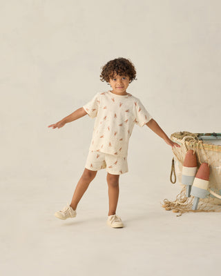 Rylee & Cru lobster-themed 2-piece play set for toddlers, featuring a colorful lobster print on comfortable fabric.