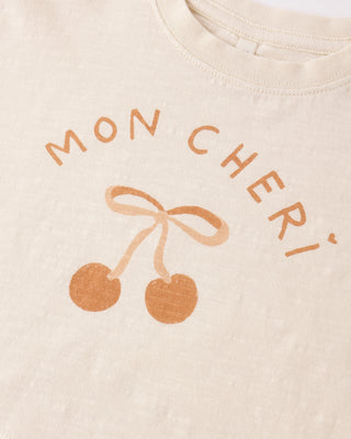Rylee & Cru Boxy Tee Mon Cheri natural-colored shirts with a relaxed fit, displayed on a neutral background.