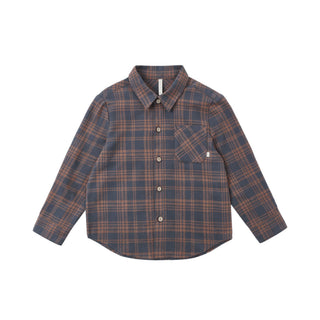 Rylee & Cru Collared Long Sleeve Shirt - Midnight Plaid
