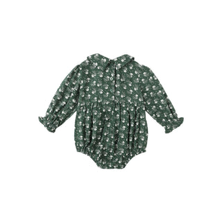 Rylee & Cru Cora Romper - Green Ditsy
Green floral baby romper on a white background