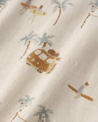 Rylee & Cru Relaxed Bubble Romper - Surf Town