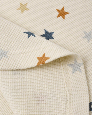 Rylee & Cru Kaycee Stars outfit set for kids, featuring a natural-colored top with star print and matching bottoms.