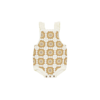 Rylee & Cru Crochet Romper - Marigold Daisy