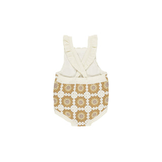 Rylee & Cru Crochet Romper - Marigold Daisy