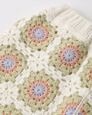 Rylee & Cru crochet tank set in citron daisy check, featuring a sleeveless top and matching shorts for toddlers.