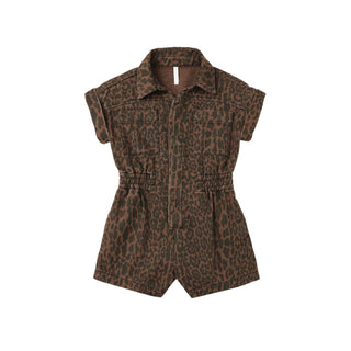 Rylee & Cru Utility Romper - Leopard
Leopard print romper on a white background