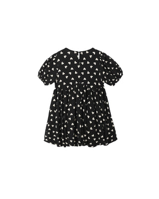 Rylee & Cru Rose Dress - Hearts
Black dress with white heart pattern on a white background
