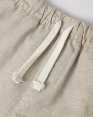 Rylee & Cru Perry Short romper in Heathered Cocoa, featuring soft fabric and casual style for infants and toddlers.