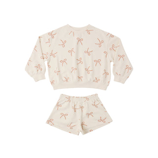 Rylee & Cru Summer Terry Set - Sailor Bows
Children's outfit with patterned top and shorts on a white background