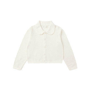 Rylee & Cru Rio Cardigan - Ivory
White sweater on a white background