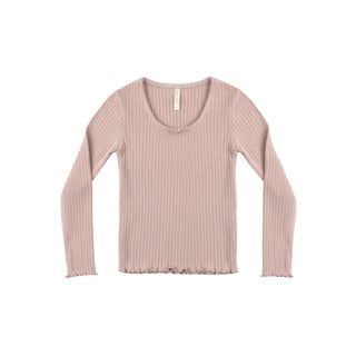 Rylee & Cru Ribbed Long Sleeve - Rosewood