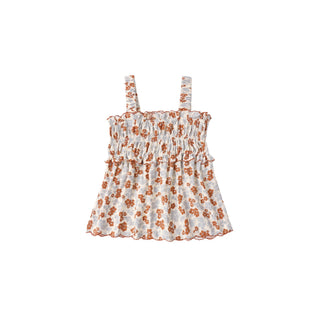Rylee & Cru Smocked Tank - Americana Floral
Floral dress with thin straps on a white background