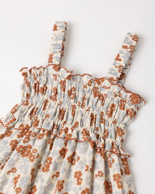 Rylee & Cru Smocked Tank - Americana Floral
Floral dress with ruffled details on a white background