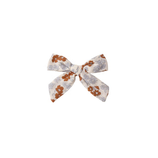 Rylee & Cru Americana Floral bow hair accessory featuring a colorful floral pattern on a soft fabric.