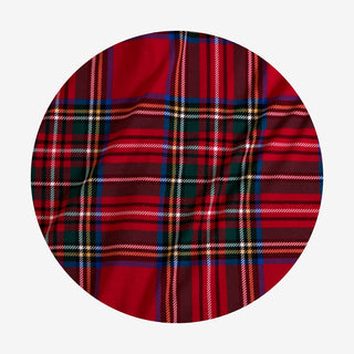 Posh Peanut Ruffled Twirl Dress - Red Tartan Plaid
Red plaid fabric on a white background